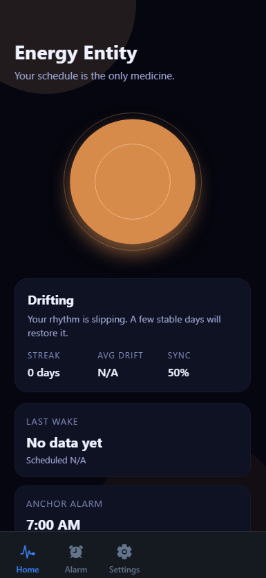 Wake-up dashboard
